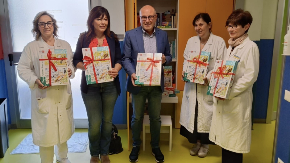 Ente Parco Ticino e Lago Maggiore, donati puzzle alla Pediatria di Borgomanero